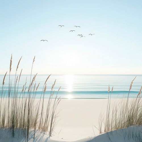 Zonsopgang met uitzicht op het strand