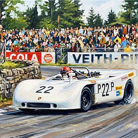 Vic Elford en route vers la victoire sur DeVerviersBelgium