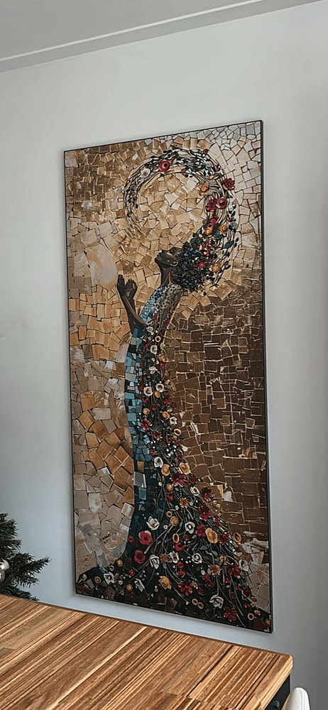 Vrouw Gouden Mozaïek