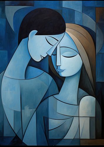 Serene Cubist Love