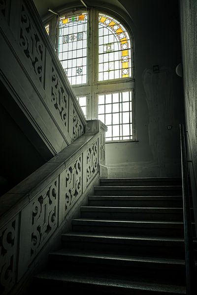 Staircase in the Art Nouveau orphanage by Infinite Decay