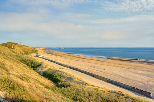 Blick über den Strand von Zoutelande