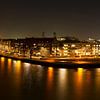 Willemsbrug Rotterdam in de avond van Dexter Reijsmeijer