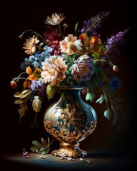 Stilleben mit Blumen.