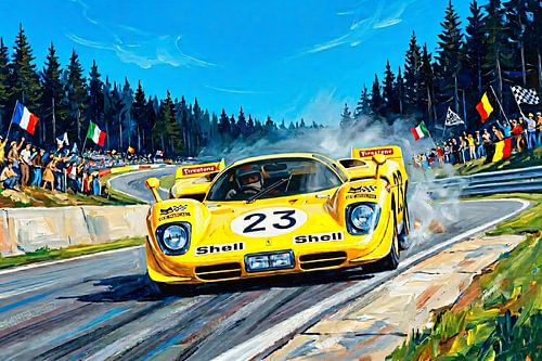 1000 km-race van Spa 1970 - Ferraro 512S van DeVerviersBelgium