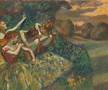 Edgar Degas. Four Dancers van 1000 Schilderijen thumbnail