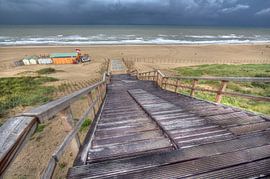 Stairs to the Beach by Jan Kranendonk