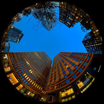 Les bâtiments de la symphonie dans Fisheye Majeur sur Mark den Hartog