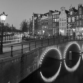 Amsterdam intersection Keizers-, Leidsegracht by Ad Jekel