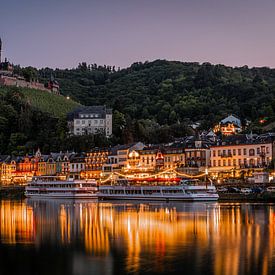 Cochem on the Moselle at sunset by Tim Wouters