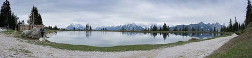 Panorama mit Reflexionen in Seefeld