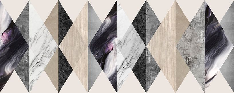 Schwarz und braun geometrisch 1 von Vitor Costa