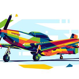 Le P-51 Mustang dans le WPAP sur Lintang Wicaksono