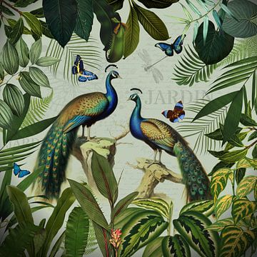 Exotic parrot in the rainforest by Floral Abstractions