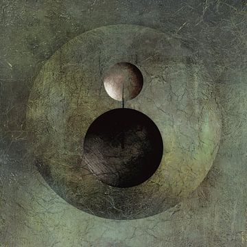 Modern Abstract. Minimalisme met Cirkels. 2 van Alie Ekkelenkamp
