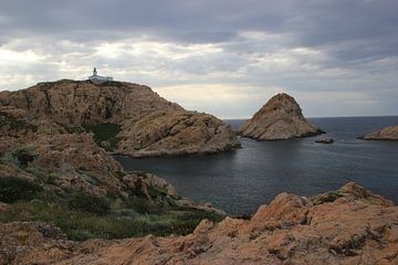 Vuurtoren Corsica, L'lle de Rousse by Monique Meijer