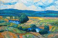 Konrad Mägi - Võrumaa motif. Lake Valgjärv