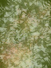 Green glow, rustic abstract minimalist pattern by Dina Dankers