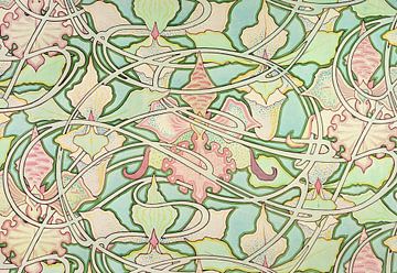 Alphonse Marie Mucha, conception de papier peint