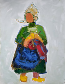 Volendam lady by Simon Borst