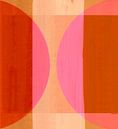 Abstracte Bauhaus Vormen Perzik Roze van FRESH Fine Art thumbnail