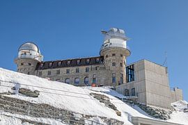 The Kulmhotel with the observatories on the Gornergrat by t.ART