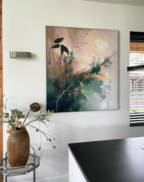 Abstract Nature Painting | Silent Forest Echo