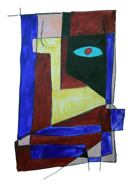"Das Auge der Geometrie von Artforyou  werk van Henk Adriani