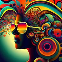 L'esprit coloré d'une femme
