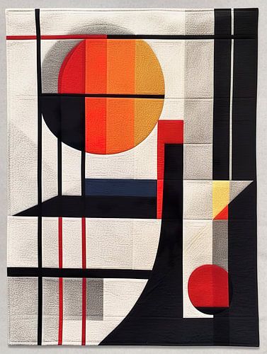 A Bauhaus poster quilt