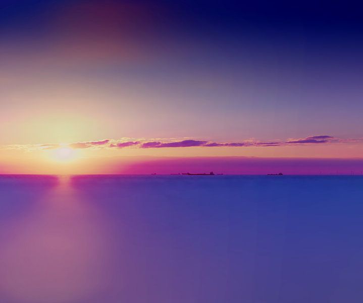 Suns sunset mood over the Atlantic par Tanja Riedel