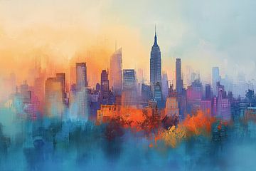 Twilight over Manhattan by Thea