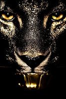 Goldener Panther im Detail