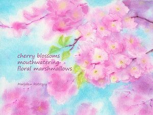 Floral marshmallows haiku