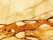 MARBLED ABSTRACT BEIGE ORANGE-v2 by Pia Schneider thumbnail