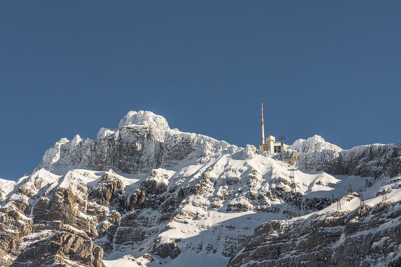 Säntis in de Appenzeller Alpen in de winter van Conny Pokorny
