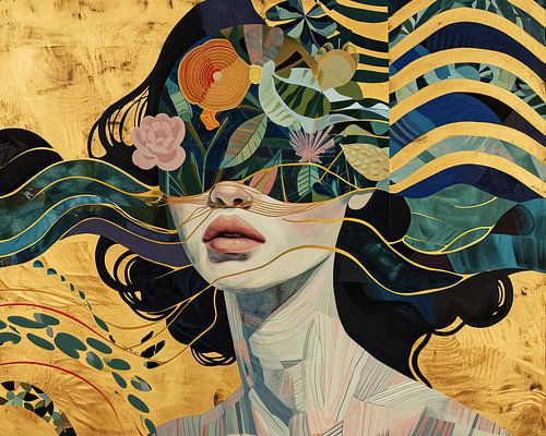 Modern Gold Portrait