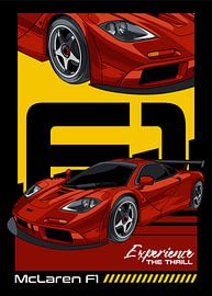 Voiture exotique McLaren F1 sur Adam Khabibi