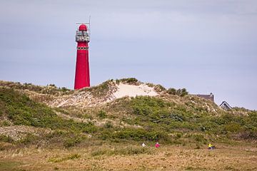 Nördlicher (roter) Leuchtturm Schiermonnikoog von Rob Boon