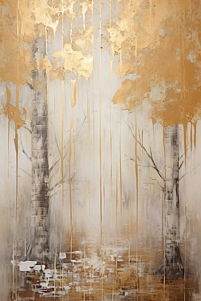 Goldene Blume von Blumen Studio