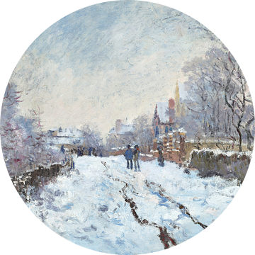 Sneeuwscène in Argenteuil, Claude Monet