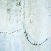 Square wall abstract  of a rough gestured white wall 