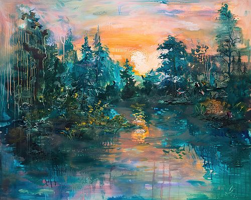 Landschaft im Monet-Stil | Felder | Impressionismus