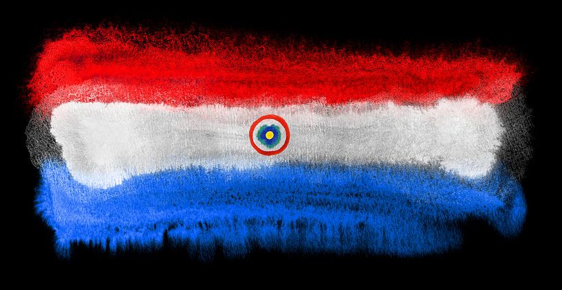 Symbolische nationale vlag van Paraguay van Achim Prill