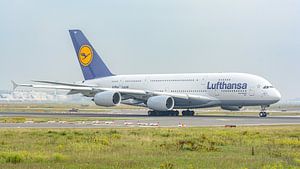 Lufthansa Airbus A380 Passagierflugzeug.