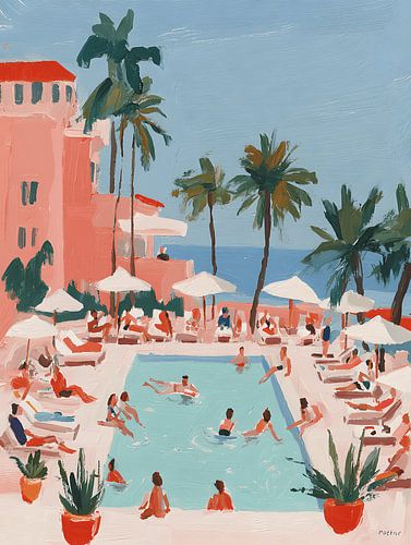 Ein Sommernachmittag am Hotelpool