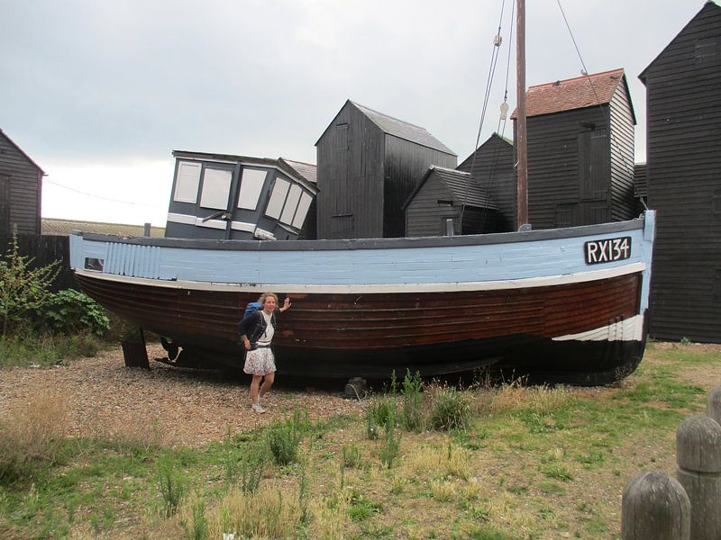 De RX 90 vissersboot in de haven van Rijen Engeland Londen by Veluws