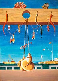 De eerste van de eb, de zeeman en de zee - Edward Wadsworth