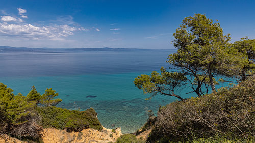 Panorama côtier au sud de Nea Fokea