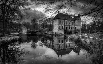 Castle Vorden in Black/White by Mart Houtman
